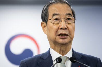 South Korea is impeaching incumbent President Han Duck-soo